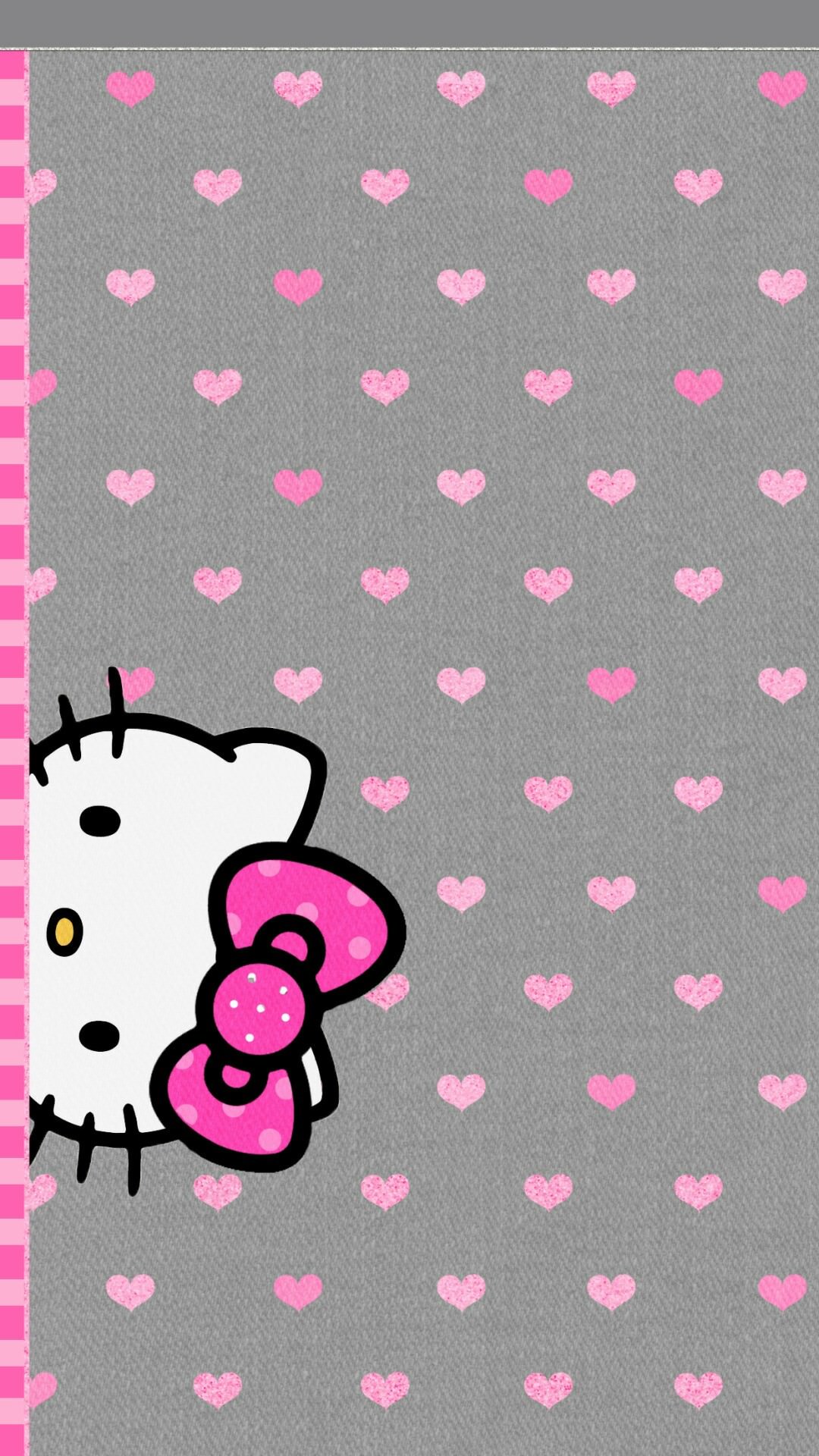 1080x1920 Fondo de pantalla de Hello Kitty negro y rosa de Kawaii, Kawaii  Gatito - Todo fondos