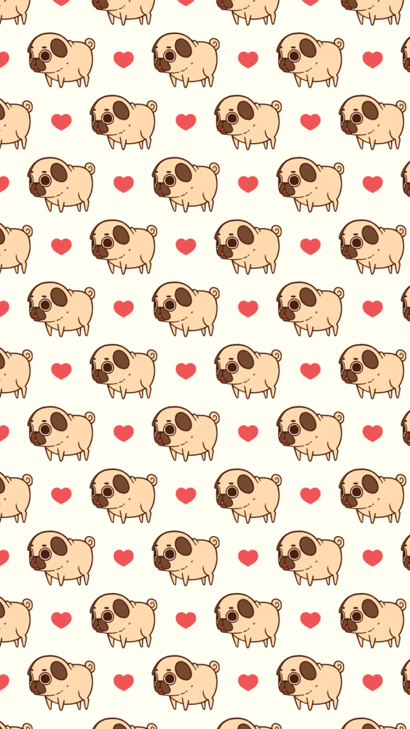 1080x1920 Puglie Día de San Valentín 2015. Dogsss. Fondo de pantalla de  Kawaii, Kawaii Perro - Todo fondos