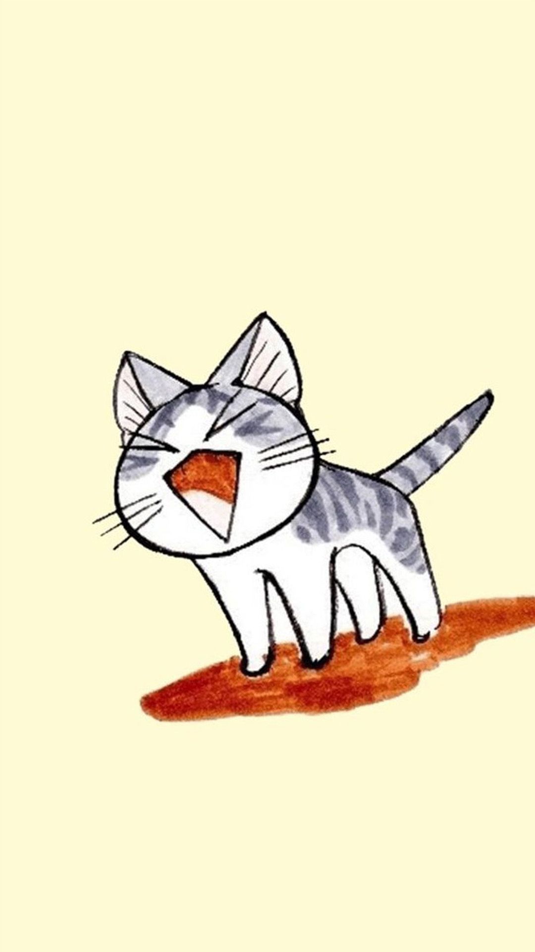 1080x1920 fondos de pantalla dibujos animados de gato de gato de dibujos  animados kawaii, Kawaii - Todo fondos