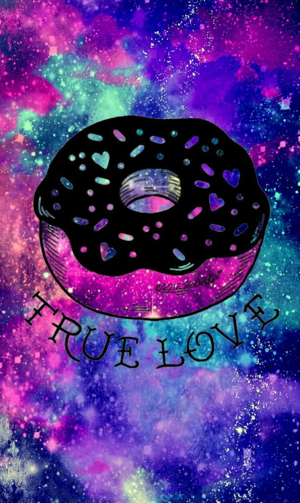 1348x2259 True Love Donut Galaxy Wallpaper que creé para la aplicación  Cocoppa de Kawaii, Kawaii Galaxy - Todo fondos