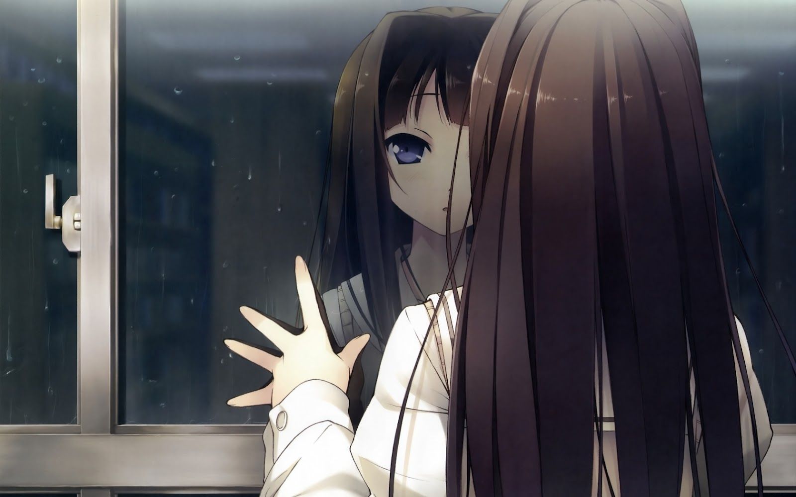 1600x1000 triste niña de anime llorando bajo la lluvia sola - Galería de  fondo de pantalla HD de Chica anime triste sola, Triste - Todo fondos