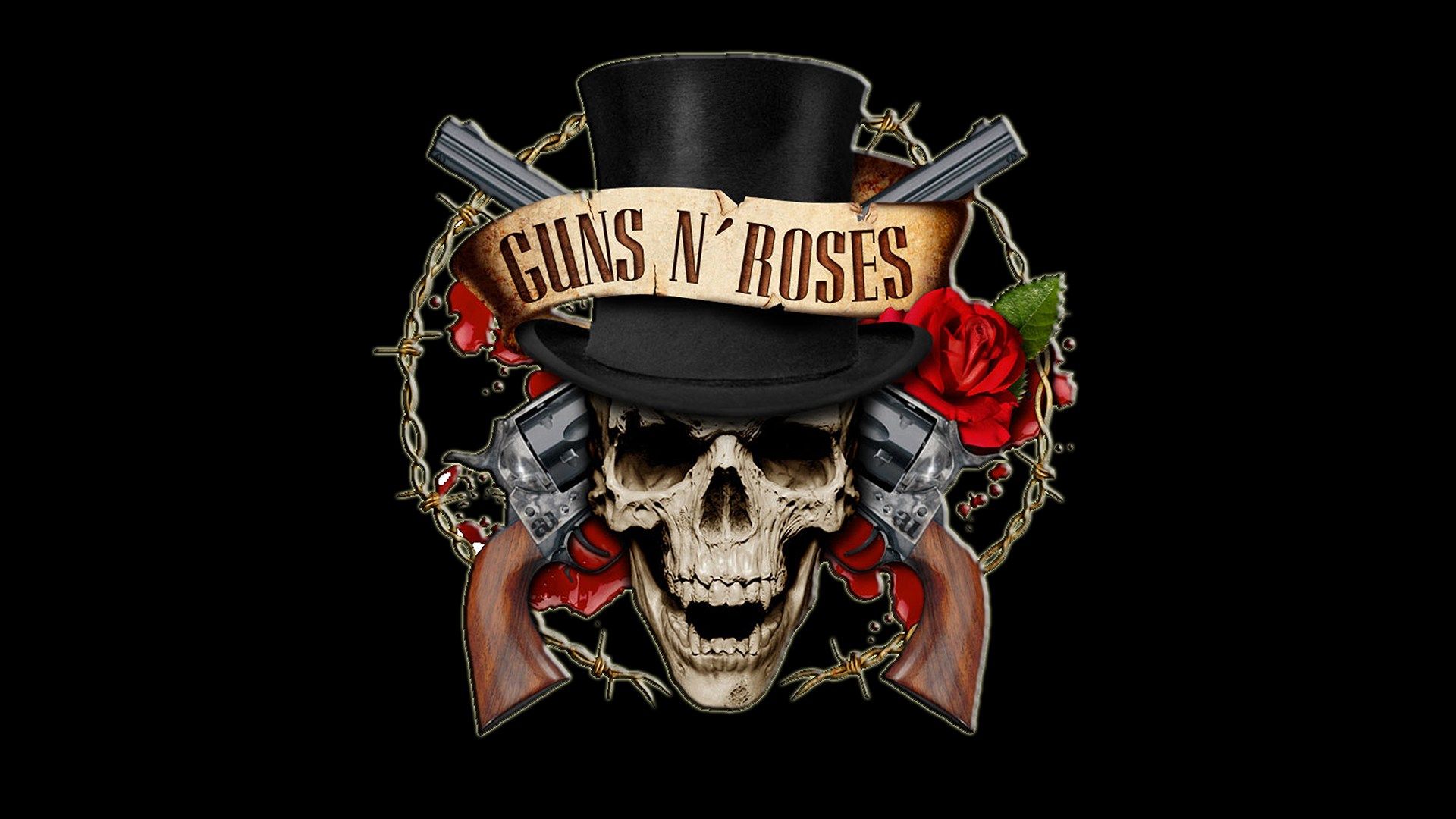 1920x1080 Guns N Roses Wallpaper E Imagen De Fondo De Calaveras Calaveras Y Rosas 3d Todo Fondos