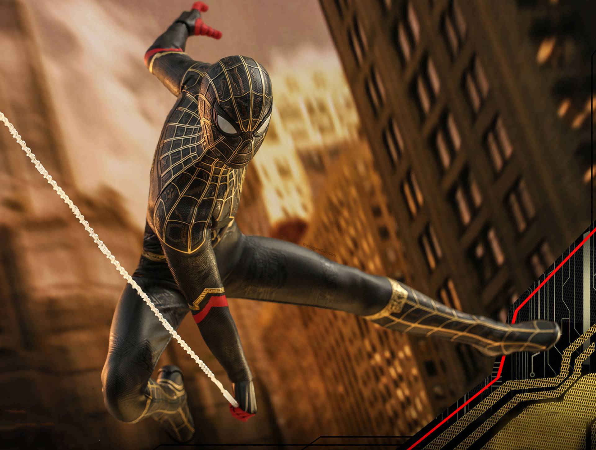 1920x1451 Spider Man Traje negro y dorado No Manera Home Concept Wallpaper,  Películas HD 4K Fondo de pantalla, Fondo, Foto, Foto y Fondo de Spiderman  No way home - Todo fondos