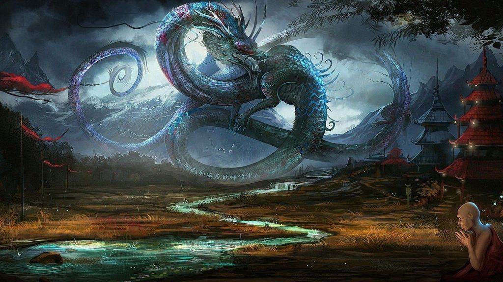 2560x1440 Fondo de pantalla del dragón chino de Dragón Japonés - Todo fondos