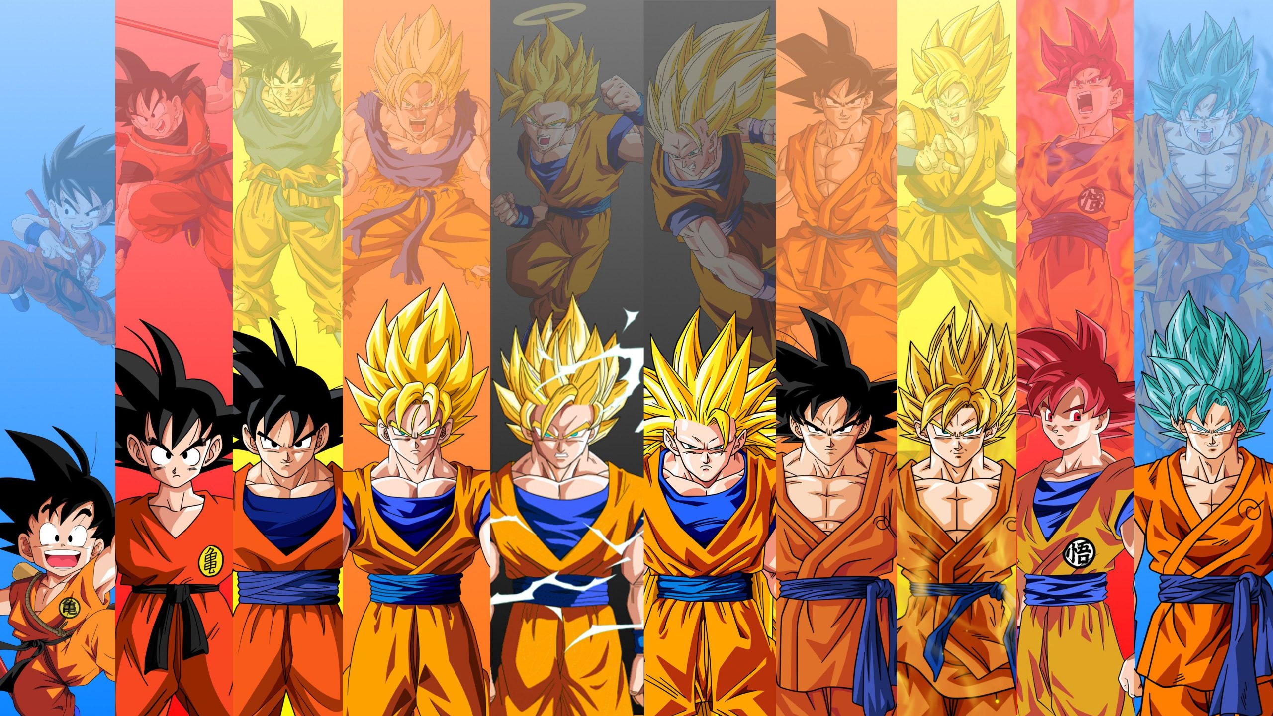3840x2160 Goku Evolution Dragon Ball Wallpaper temas de Anime, Dragon Ball  Goku - Todo fondos