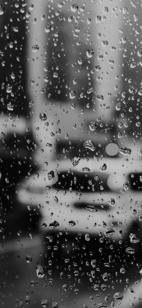 736x1593 Fondo de pantalla de iPhone X: Rain Window Bokeh Art Car Sad Bw de  mejor triste, Triste - Todo fondos