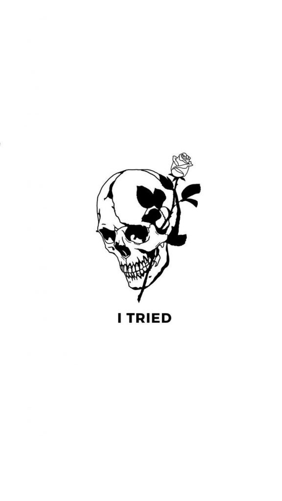750x1333 Citas de esqueleto Tumblr Grim Reaper Tattoo Tumblr Skull Art de  Calavera Triste, Triste - Todo fondos