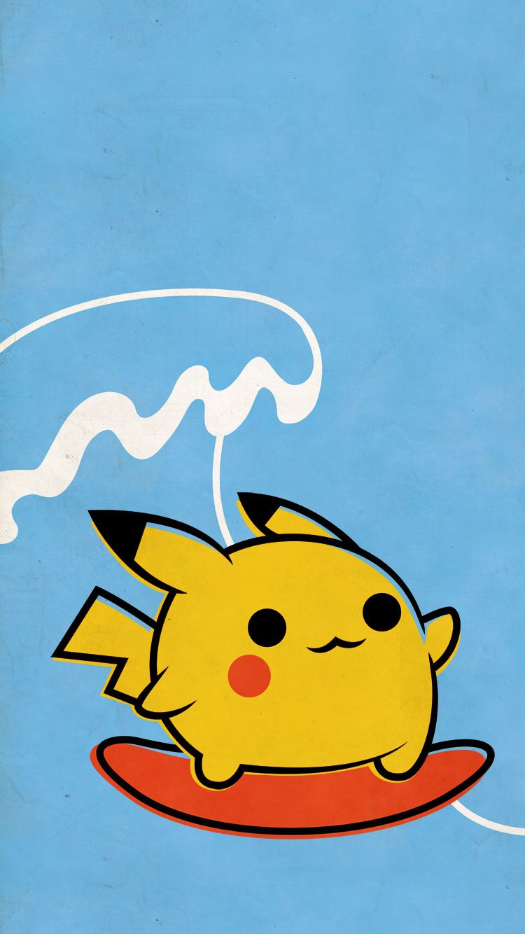 750x1334 Pikachu Surfing iPhone Wallpaper. Pokémon!. Fondo de pantalla de  Anime, Pikachu - Todo fondos