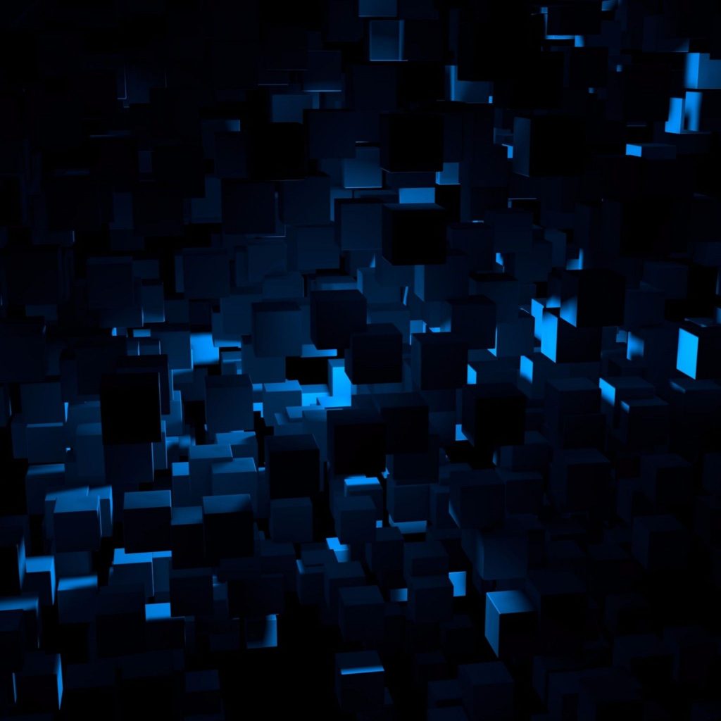 Fondo de Pantalla 4k Abstracto Azul y Negro de 2048x2048. Fondo de Pantalla  4k Gratis de Negro 4K - Todo fondos