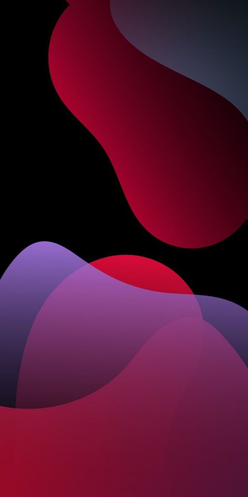 iOS 13 Waves - Rojo oscuro de Apple, Iphone 13 - Todo fondos