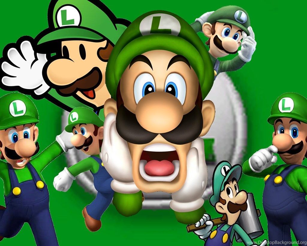 Luigi Super Mario Bros. Wallpapers (32954728) Fanpop Desktop Background.  Fondo de pantalla de Mario Bros. de Juegos, Mario Bros - Todo fondos