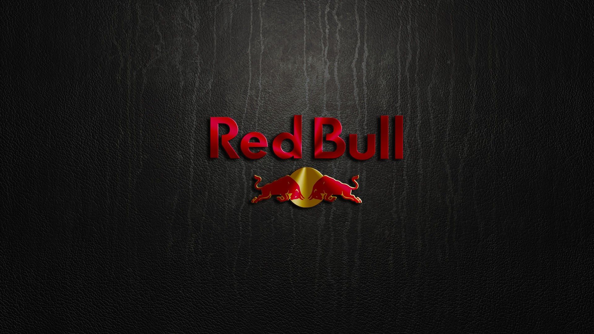 red, Bull, Logo, Leather, Texture Wallpaper HD / Desktop de Cuero, Texturas  - Todo fondos