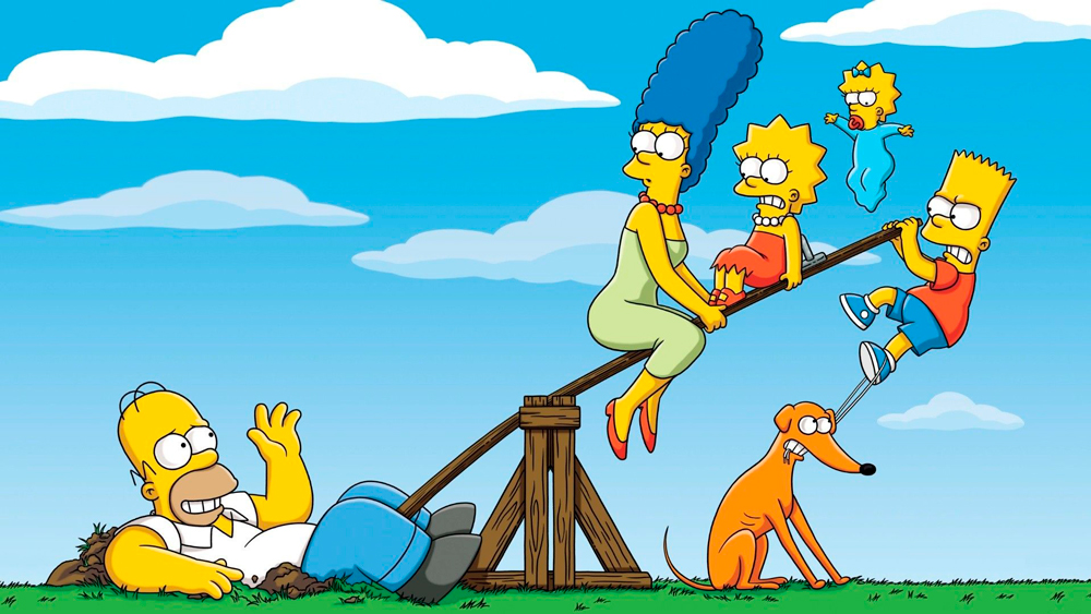 Fondo de pantalla Simpson familia en el parque de Los Simpson, Series -  Todo fondos